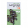 8ks - Prevleky na Závesku Korum Camo Runnig Rig Clips Small