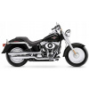Nálepky FOOQS na motocykel PRE HARLEY DAVIDSON FAT BOY 2004 ČIERNA ZLATÁ