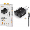 Chytrá síťová nabíječka ALIGATOR 3.4A, 2xUSB, smart IC, černá, kabel pro iPhone/iPad 2A CHS0001