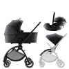 Sada kočíka Rio + hlboká vanička + autosedačka Baby-Safe PRO Style, Carbon Black