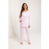 Pyžamo Regina 710 long/r M-XL Z25/26 dámske nezapínané Růžová M