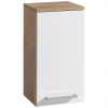 EBS Pure Horná skrinka 63x33 cm, biela/dub, ľavá
