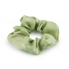 Gumička scrunchie do vlasov zelená lipová 1ks