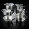 FISSLER Original Profi Collection - sada 5 hrncov s pokrievkami a vložkou na varenie na pare z nerezovej ocele