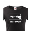 Dámské tričko Fast Food, Barva Černá, Velikost 2XL, Canvas Dámské tričko s krátkým rukávem Bezvatriko.cz 101004