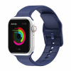 AppleKing jednofarebný silikónový remienok pre Apple Watch 42mm / 41mm / 40mm / 38mm - tmavomodrý - možnosť vrátiť tovar ZADARMO do 30tich dní