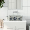 vidaXL Umývadlo na dosku viacfarebné obdĺžnik 46x35,5x13 cm keramické - Biela - 85201-39621