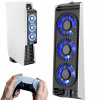 Chladiaci ventilátor pre PS5 Slim s 3 ventilátormi a USB 3.0 portom