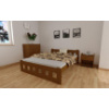 Posteľ masív Nika 180 x 200 cm zvýšená - DUB + matrace Super-flex + rošt ZADARMO