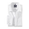 Pánska biela spoločenská košeľa s manžetami a skrytou légou OLYMP modern fit Veľkosť: 44 (XL)
