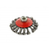 GEKO Kotúčová drôtená kefa kruhová - pletený drôt 100mm M14 G00605