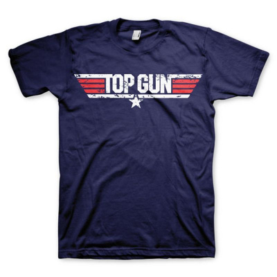 Licenced Pánské tričko Top Gun Distressed Logo M