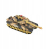 KIK RC tank T-80 No.9995 s dobíjacím packom USB+adaptér 2,4 GHz piesková RTR 1:32