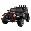 Joko Elektrické autíčko Jeep Terénny penové kolesá kožená sedadlo USB MP3 diaľkové ovládanie čierná
