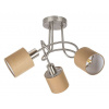 RABALUX SK Svietidlá s.r.o. Moderné stropné svietidlo Natina 4980 - saténová chrómová - hnedá