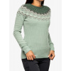 Dámsky sveter Fjallraven Ovik Knit Sweater - misty green/deep patina