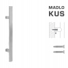 MPkovania FT - MADLO kód K41S 40x10 mm ST ks Rozteč madla: 400 mm, Rozmer profilu madla: 40x10 mm, Dĺžka: 600 mm