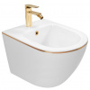Rea CARLO MINI BIDET ZÁVESNÝ, 33x37x49, bielo-zlatý, C6990