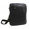 GROSSO Kožená pánska crossbody taška 22x28x6 cm čierna