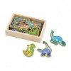 Drevené magnety Dino