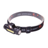 Solight LED čelové nabíjacie svietidlo, 3W + COB, 150lm + 60lm, Li-ion, USB - Solight WN32