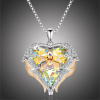Éternelle Náhrdelník Swarovski Elements Angel Wings Gold - andělská křídla NH2123-SN8080A(12) Žlutá 40 cm + 5 cm (prodloužení)