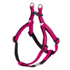 Nobby SOFT GRIP postroj nylon L-XL 60-86cm / 25mm růžová