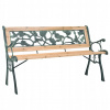 Lavička s operadlom, drevo 122 x 51 cm