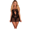Livco Corsetti Fashion - Baririn Lc 90633 Shirt + Panty Black L/XL