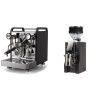 Rocket Espresso Mozzafiato FAST V, black + Eureka Mignon Zero, CR black