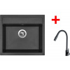 Set Sinks Solo 560 Metalblack + Elasta S čierná matná
