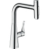 HANSGROHE Metris Select M71 páková drezová batéria s vyťažiteľnou sprškou s prepínaním, 2jet, sBox, výška výtoku 238 mm, chróm, 73817000