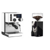 Rancilio Silvia BC PID, white + Eureka Mignon Silenzio 55, CR black