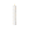 Adventná LED sviečka Sille White Gold Silver 29 cm
