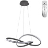 NEDES J4303/S Závesné LED svietidlo 70W, 3000K-6500K, 6100lm, IP20, diaľk.ovládač,stmievanie, strieborná