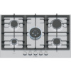 Bosch Serie 6 PCQ7A5I90 varná deska Nerezová ocel Vestavěné 75 cm Plynový 5 zóna/zón