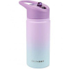 SKIP HOP Fľaša so slamkou nerezová Wander - ombré purple, 450ml
