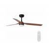 FARO Barcelona FARO 33817-21 - LED Stropný ventilátor PUNT LED/24W/230V hnedá/čierna + DO FA33817-21 + záruka 3 roky zadarmo