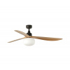 FARO Barcelona FARO 34360WT-11L – Stropný ventilátor OUTWOOD L, 1× E27 (max. 15 W), hnedá/čierna, priemer 150 cm, WT, IP44, s diaľkovým ovládaním FA34360WT-11LA + záruka 3 roky zadarmo + záruka 3 roky