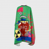StyleCraft Cutting Cape Radioactive Green holičská pláštěnka zelená
