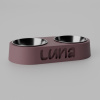Personalizovaná dvojmiska pre mačku s menom – LUNA | MiniMarvels Farba: Bordo, Priemer misky: 13cm