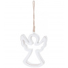 Magichome Dekorácia Vianoce Woodeco Anjel 11x14cm