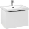 VILLEROY & BOCH Subway 3.0 závesná skrinka pod umývadlo, 1 zásuvka, s LED osvetlením, 622 x 478 x 429 mm, Pure White, C575L0VF