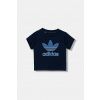 Detské bavlnené tričko adidas Originals tmavomodrá farba, s potlačou, JX9003 98