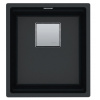 Franke Kubus 2 fragranitový drez spodná montáž KNG 110-37 onyx 410x460,sitkový ventil FRA 125.0670.900