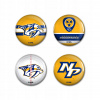 Súprava placiek Nashville Predators NHL Button 4 Pack