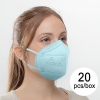 Respirátor na ochranu dýchacích ciest FFP2, (20 kusov), modrý