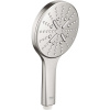 GROHE Rainshower SmartActive ručná sprcha 3jet EcoJoy, priemer 130 mm, Supersteel, 26574DC0