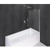 Polysan Modular Shower - Vaňová zástena jednodielna 100x150 cm, leštený hliník/číre sklo BMS1-100