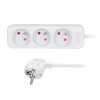Solight predlžovací prívod 5m, 3 zásuvky, 16A/3680W, PVC, biely PP04X